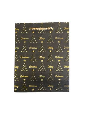 Black Xmas Gift Bag - S (PK3 R10.50 EACH)