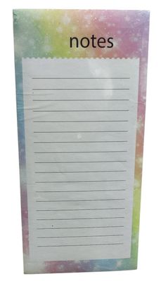 Starry Coloured Note Pad