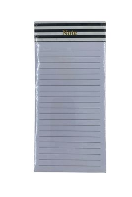 Blk/Wht Stripes Note Pad