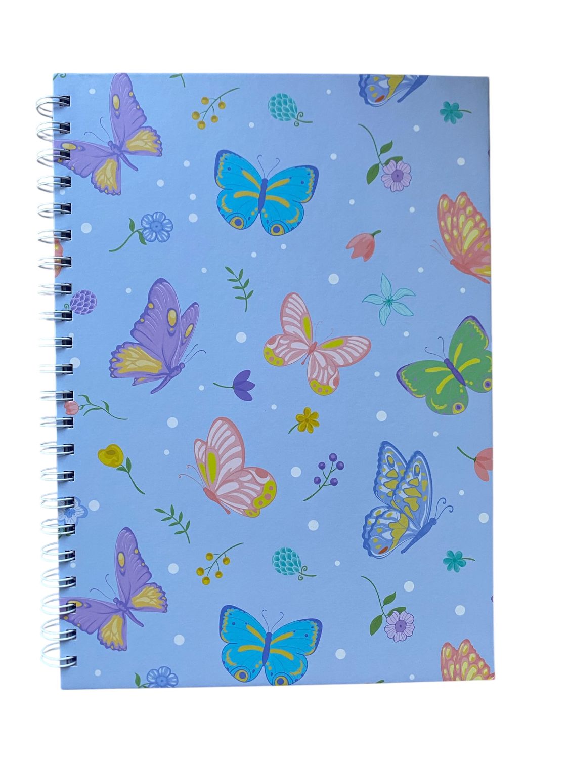 Light Blue Butterfly Note Book