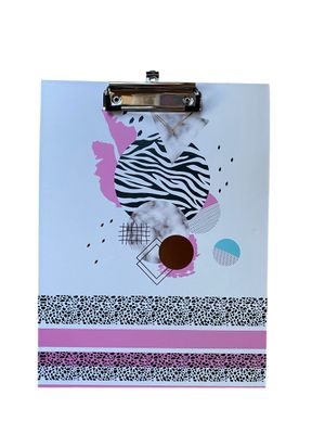 White Retro Designs with Pink C/B