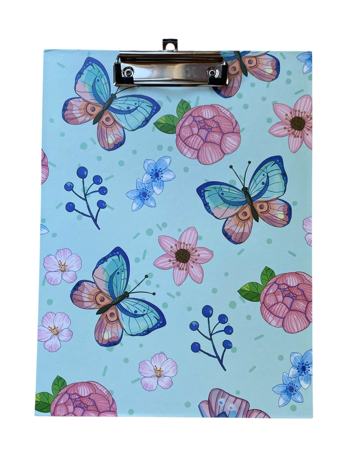 Light Teal Butterfly C/B