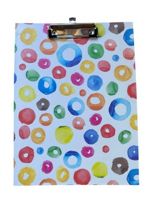 White with Multi Coloured Balls C/B