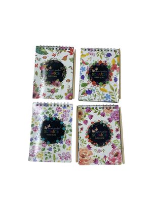A7 Scratch art Flowers 4PK R10E-8455008880024