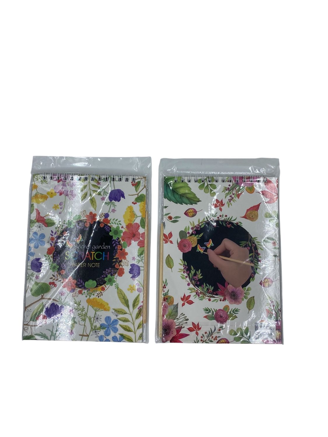 A6 Scratch Art Flowers PK2 R15E