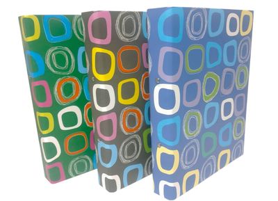 Ringbinder file A4 Multi-Colour Circles set of  6