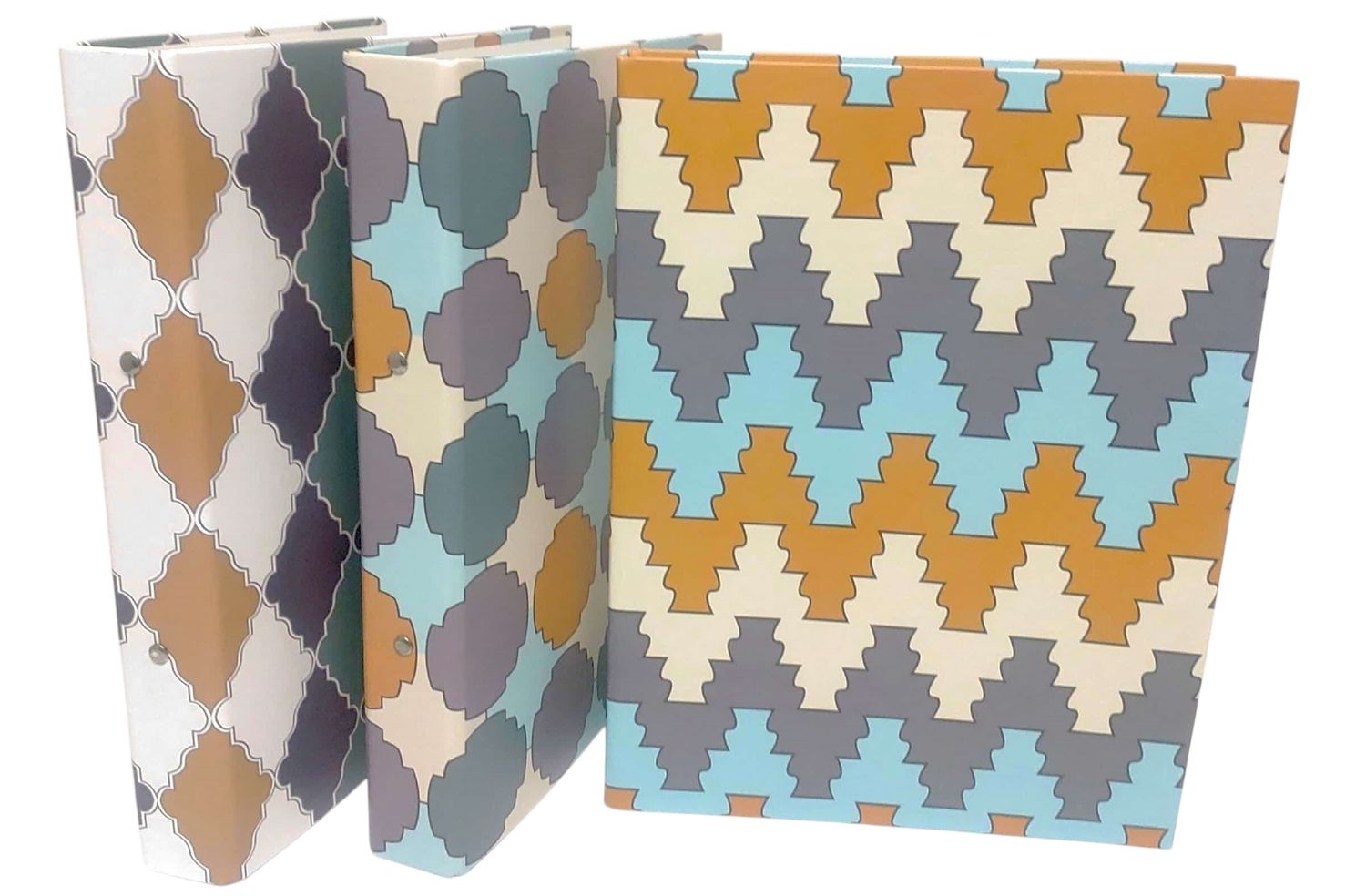 Ringbinder file A4 Multi-Colour Shapes set of  6