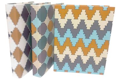 Ringbinder file A4 Multi-Colour Shapes set of  6