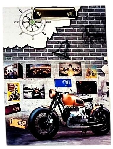 Clip Board Motorbike