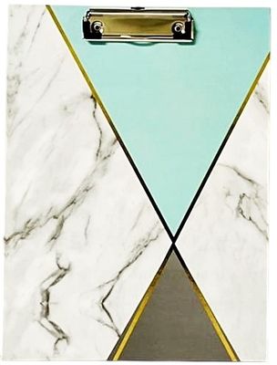 Clip Board Marble Diamond Green