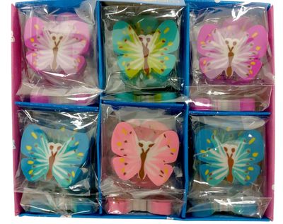 BUTTERFLY ERASER - 36 PER DISPLAY