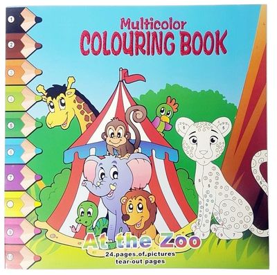 Multi-Colouring Book - At The Zoo