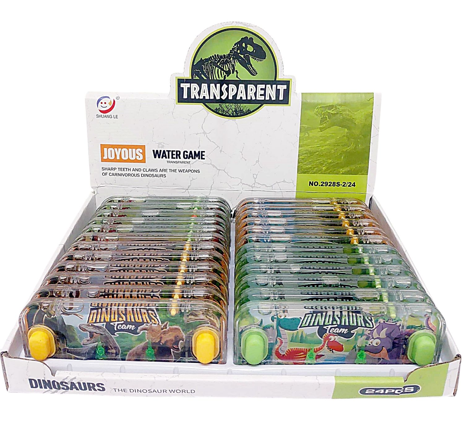 Dinosaur World Transparent Water Game 24PC