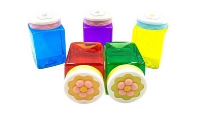 Flower Print Crystal Mud 12P