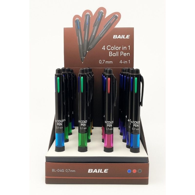 Baile 4 Colour Ball Pen 36p