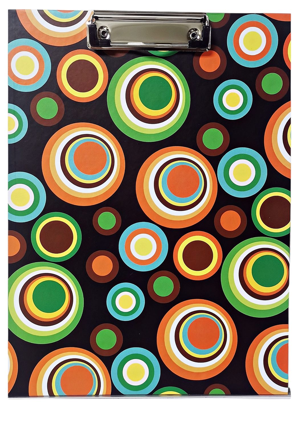 Clip Board- Black Multi Circles