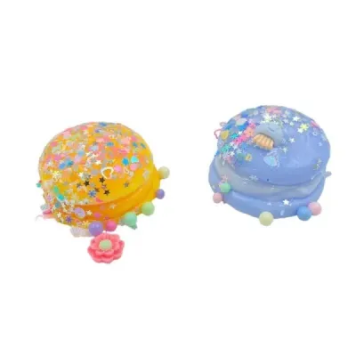 Glitter Burger Squishy Toy 12P