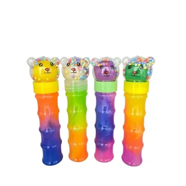 Neon Swirl Teddy Slime 6P
