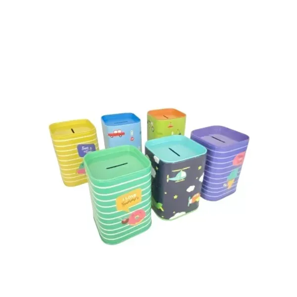 Kids Tin Money Box PK6