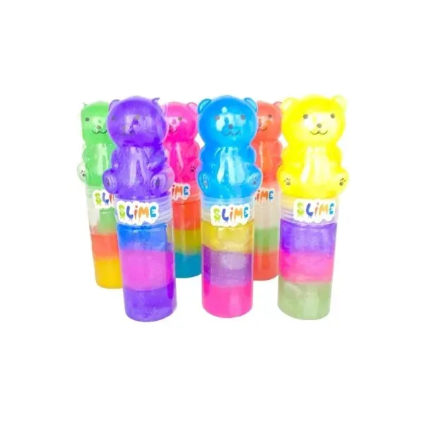 Glitter 2 in 1 Teddy Slime 6P