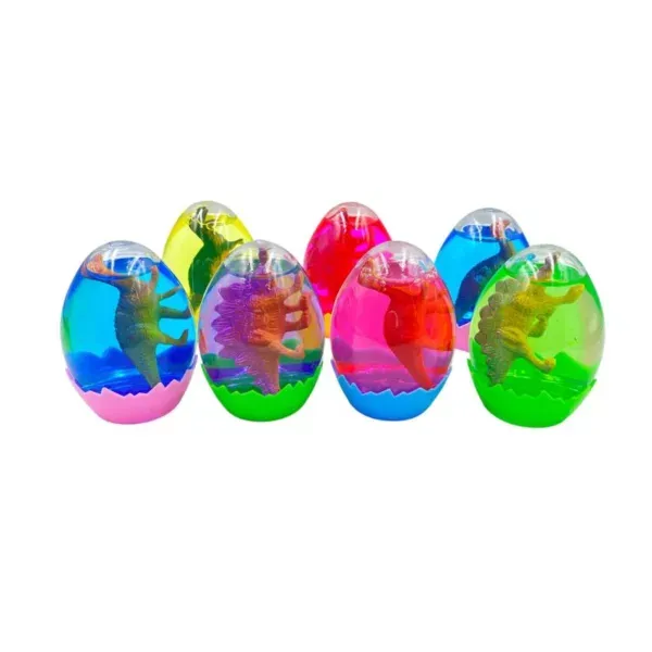 Asst Dino Egg Crystal Mud 12P