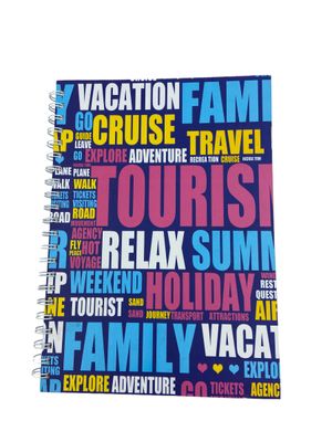 A4 Pink Tourism Notebook