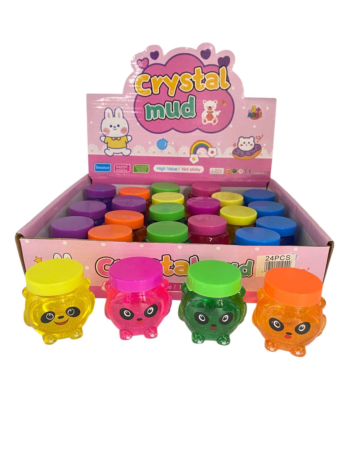 Glitter Panda Crystal Mud 24P