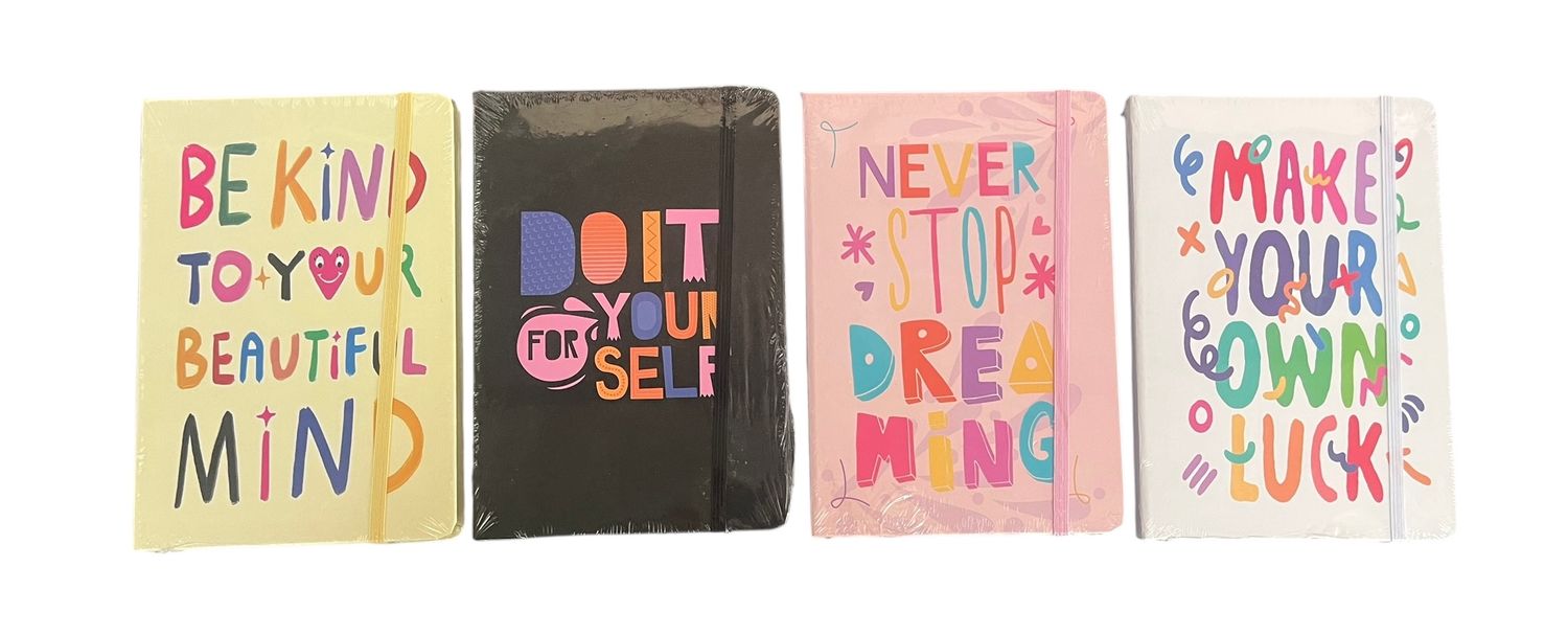 Notebook - Multicolour Motivational - 12pc