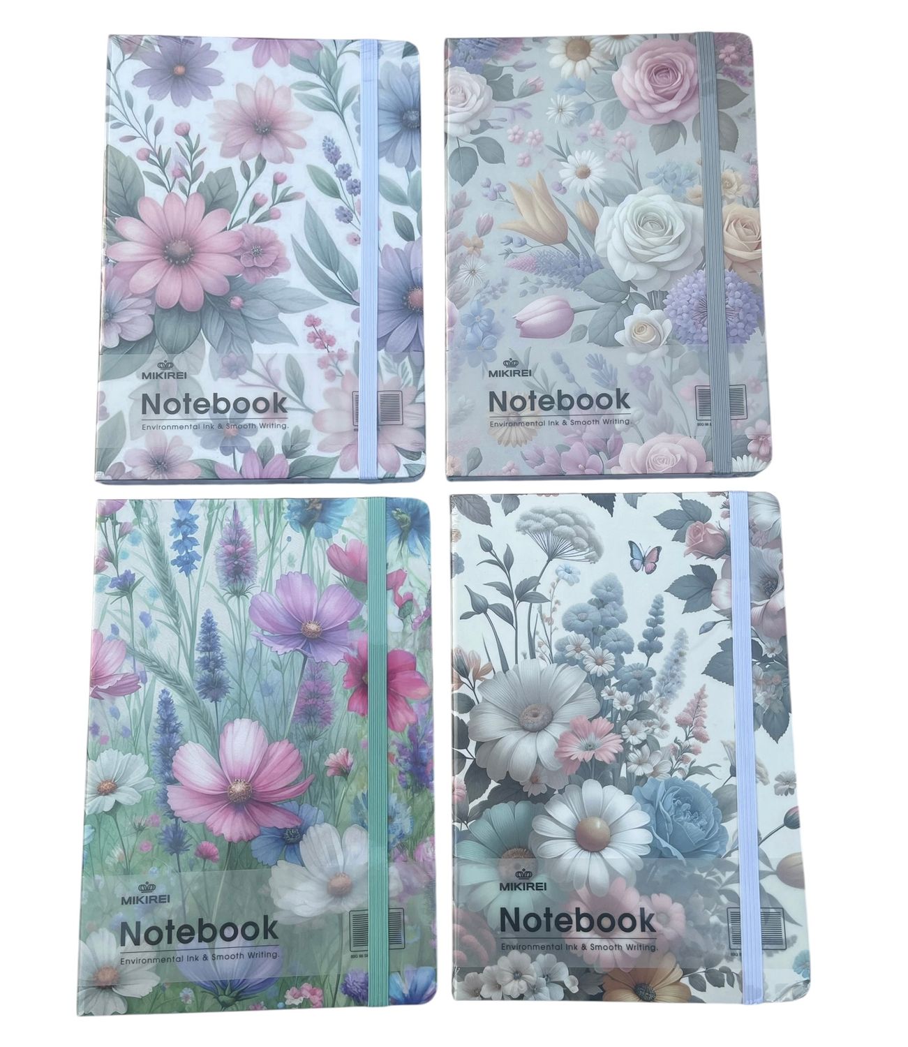 A5 Note Book Pastel Flowers 12PC