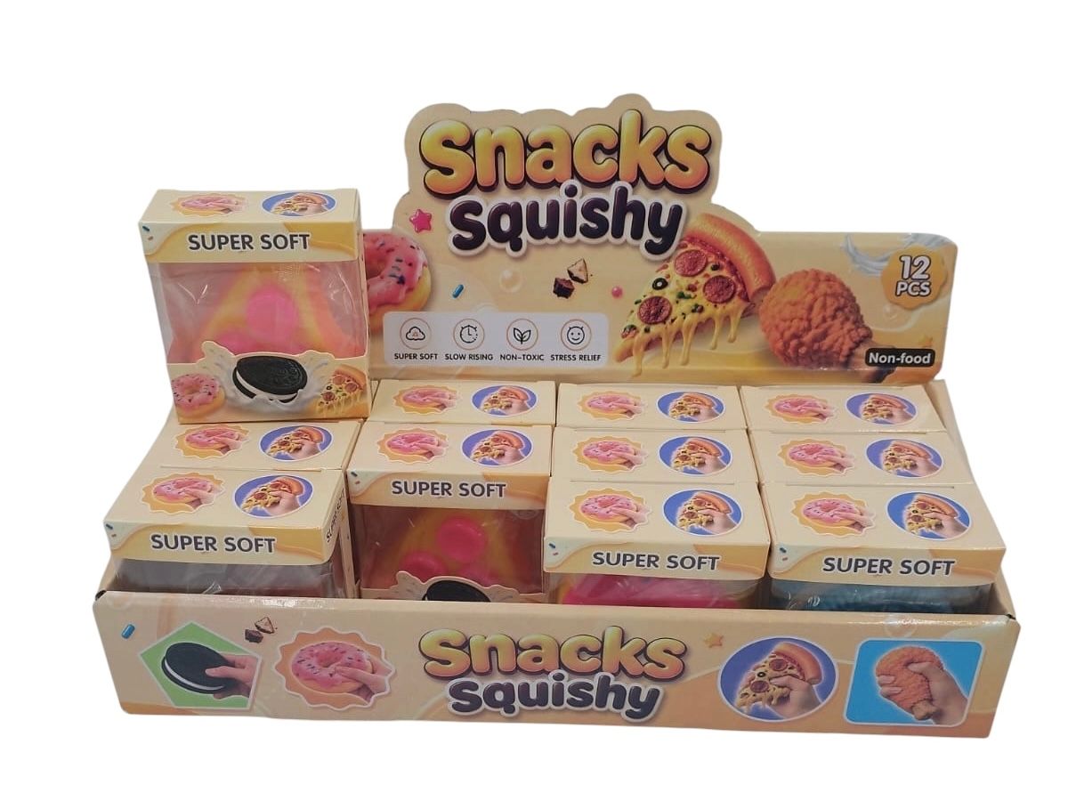 SQUISHY SNACKS 12 PC