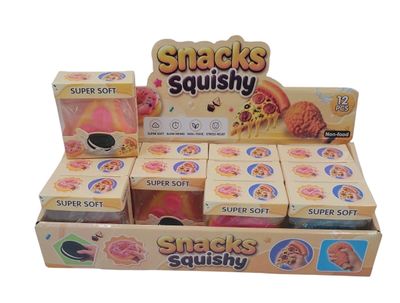SQUISHY SNACKS 12 PC