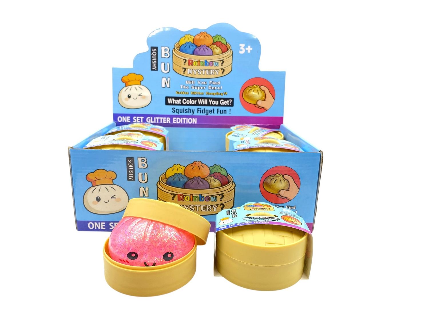 GLITTER DUMPLING SQUISHY 12PC
