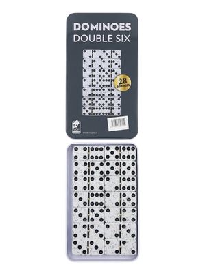 DOMINOES SET IN TIN