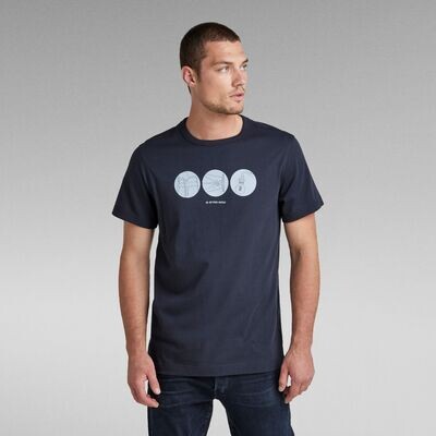 Circle Object Back Graphic T-Shirt