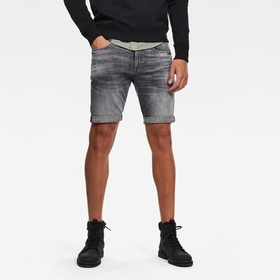 3301 Denim Slim Shorts Black