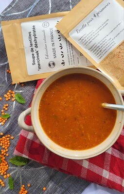 Soupe déshydratée aux lentilles  &quot;mercimek&quot; 4 personnes