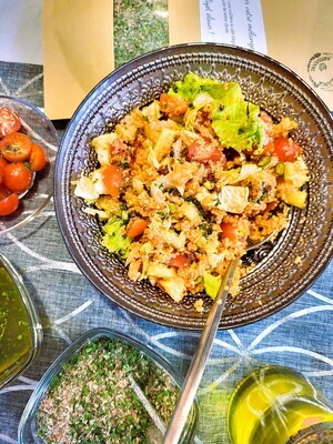 Assaisonnement pour salades, crudités et kisir