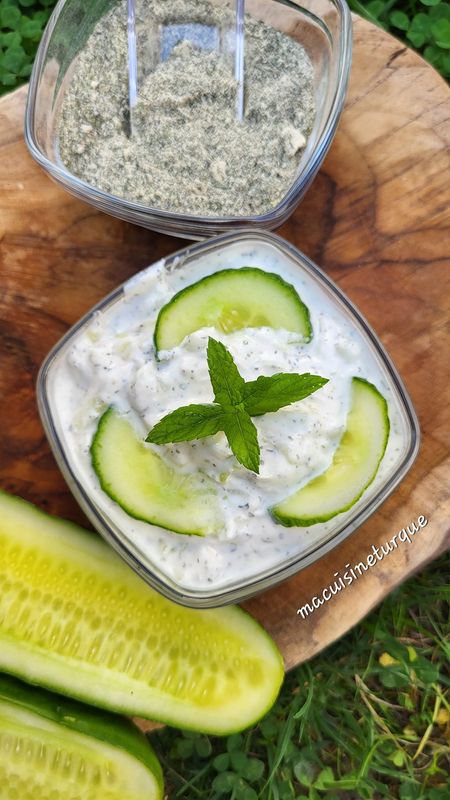 échantillon cacik/tzatziki
