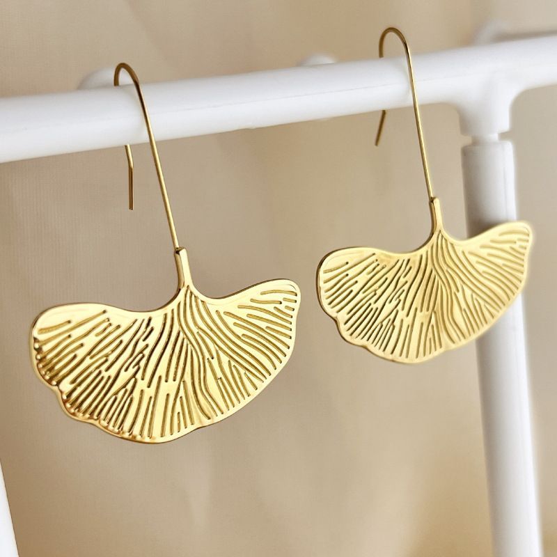 Leaf  Stainless steel Earrings