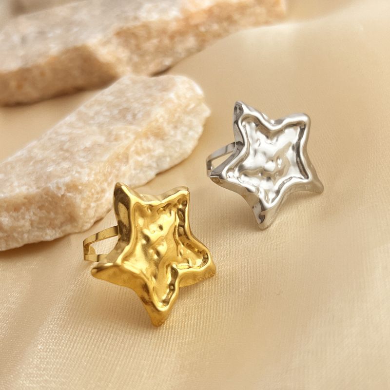 Beauty  Star Stainless Steel Ring