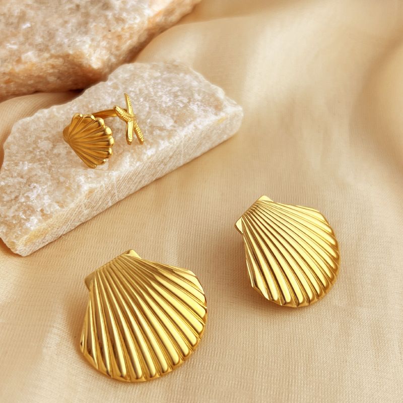 Shell Stainless steel Earrings