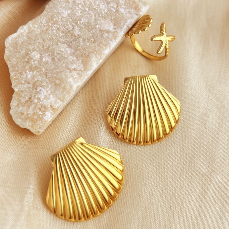 Shell Stainless steel Earrings