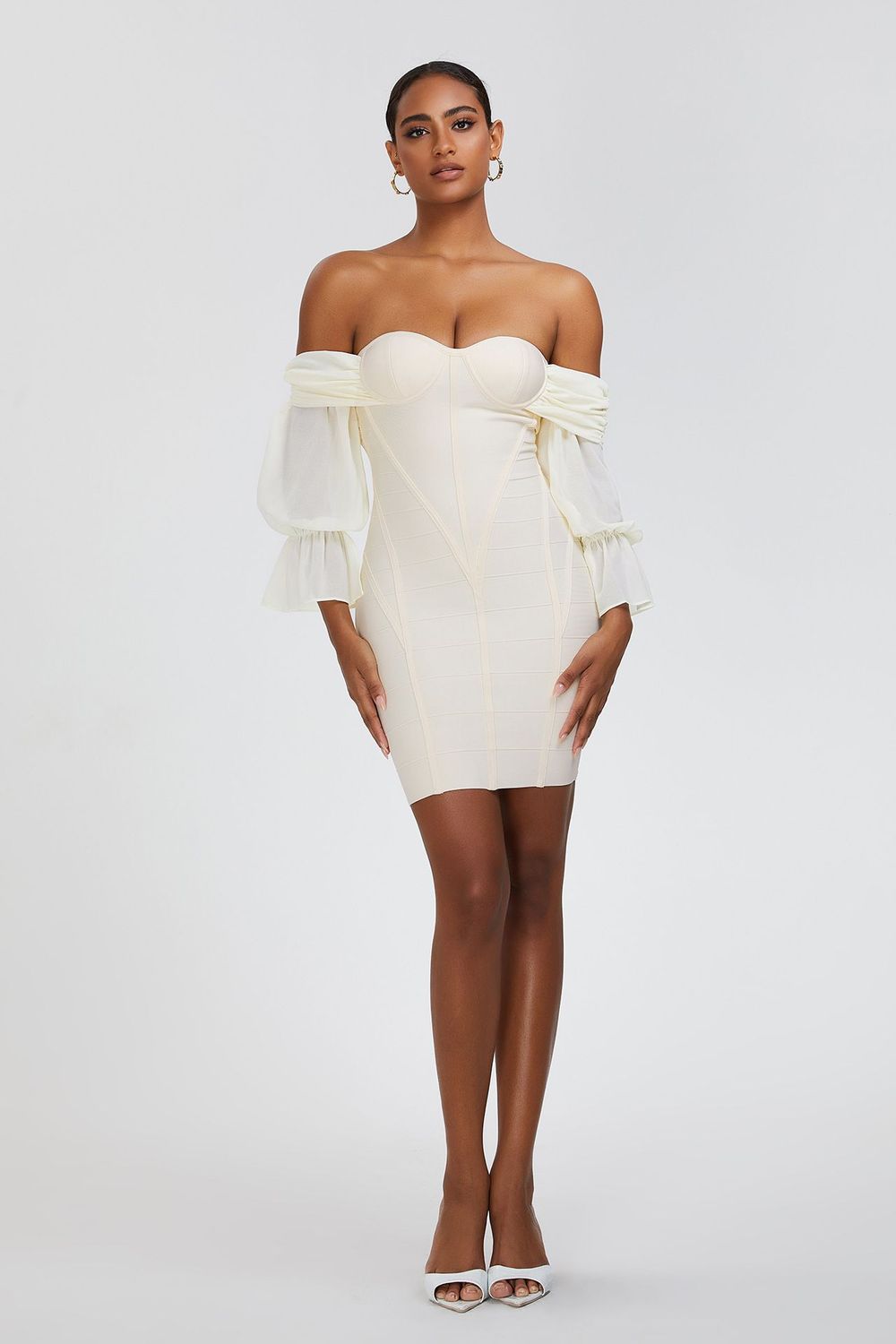 White  Elegant  Dress