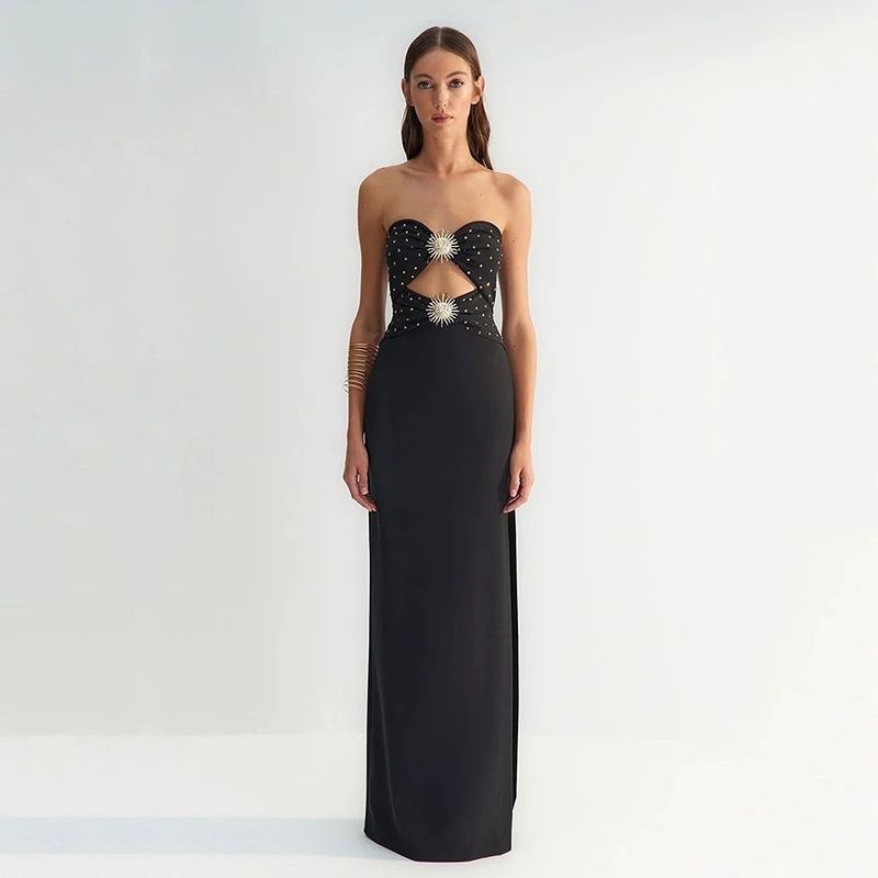 Clásico Negro Q Elegante Vestido