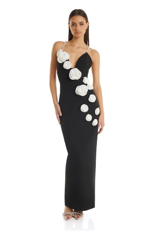 Negro Elegante Fiesta Vestido