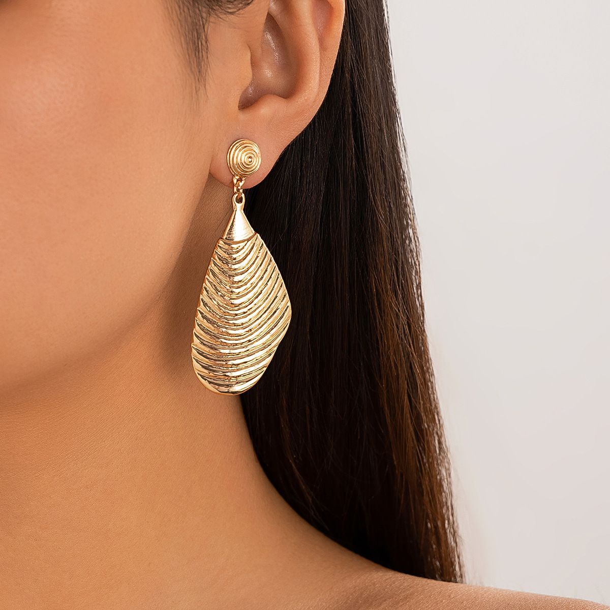 Beauty Steel Earrings Simple Style