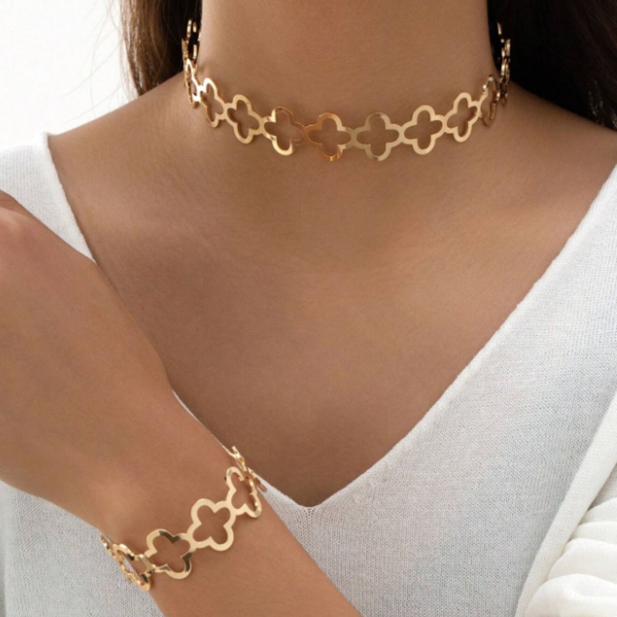 Beauty Q Sample steel Necklace Bracelet