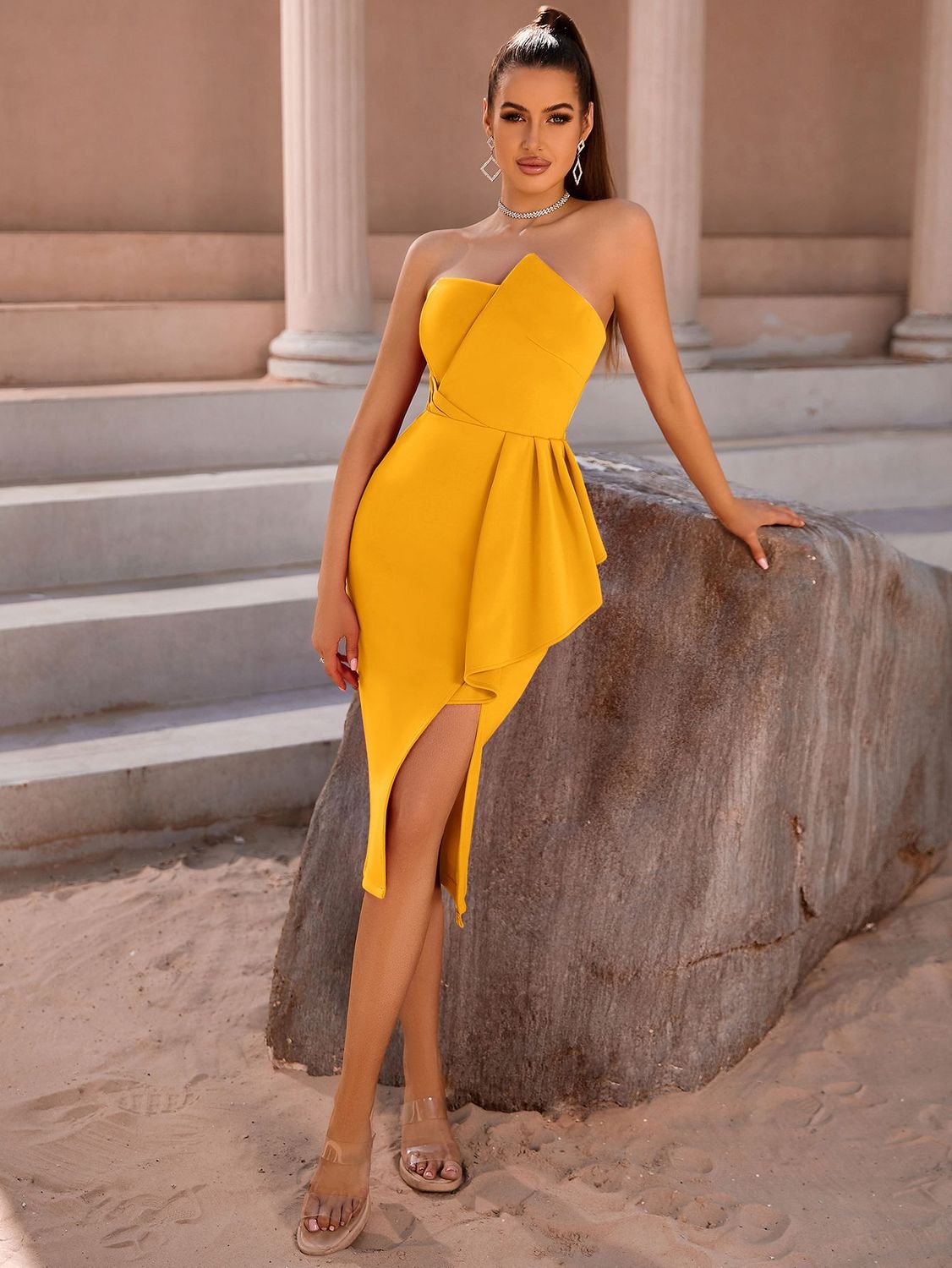 Elegante Vestido Diseño Especial