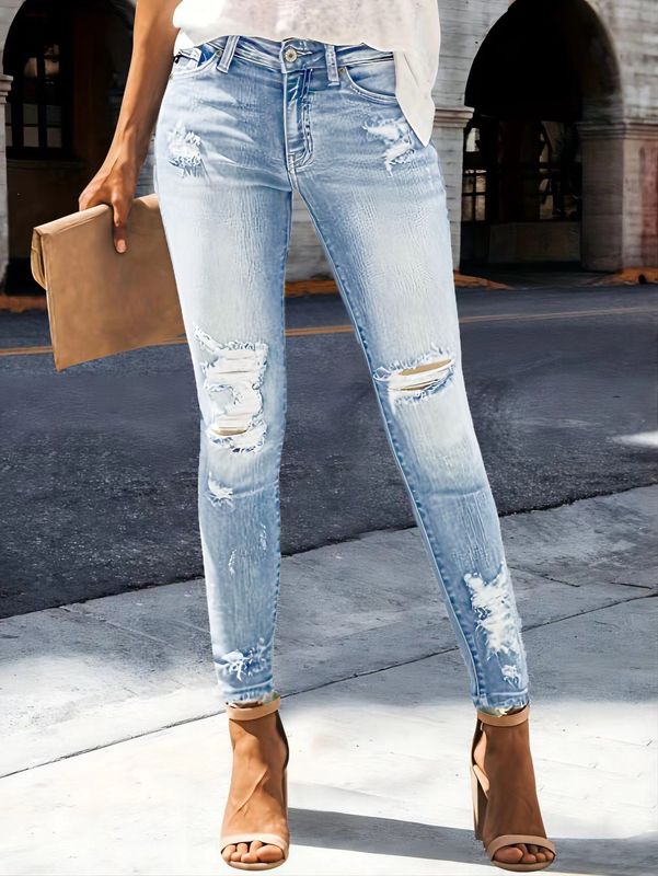 Sexy Q  Moda  Elásticos Jeans