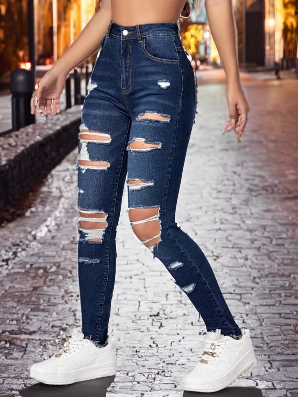 Sexy Q  Moda  Elásticos Jeans